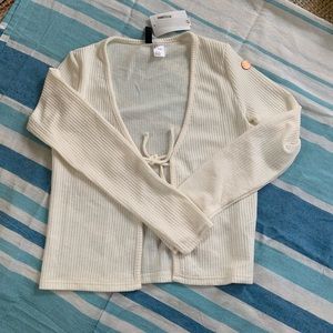 H&M white cardigan, brand new with tag, size S
